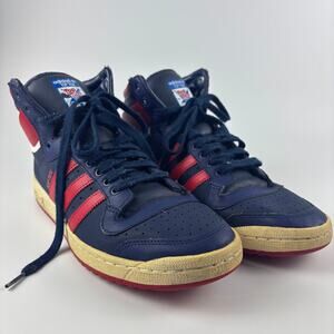 Adidas Top Ten 2014 Shoes High Top Basketball Men's Size 12 Blue / Red